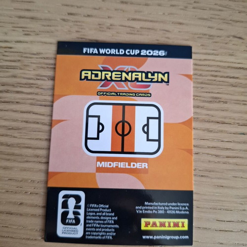 Panini FIFA World Cup 2026 Adrenalyn XL Declan Rice Hero Card new
