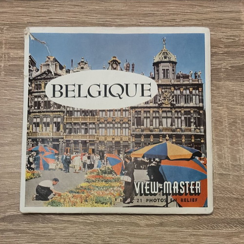 View-Master 3D set Belgique used, Sawyer's Europe reels and booklet