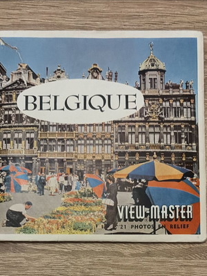 View-Master 3D set Belgique used, Sawyer's Europe reels and booklet