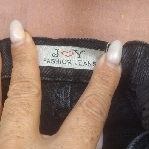 Jeans pants used with many pockets, black, size 140 cm