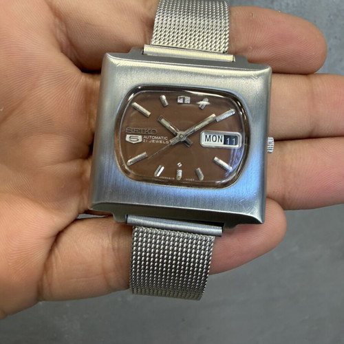Seiko 5 TV Vintage Automatic watch, 21 Jewels, 1974