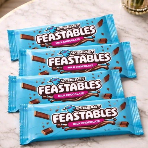 Viral Mr Beast chocolate bars new, pack of 4