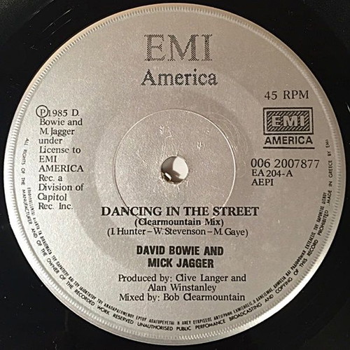 David Bowie / Mick Jagger Dancing in the Street single 45'' new