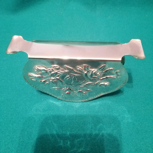 silver-plated napkin holder