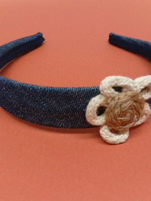 Denim headband vintage style new