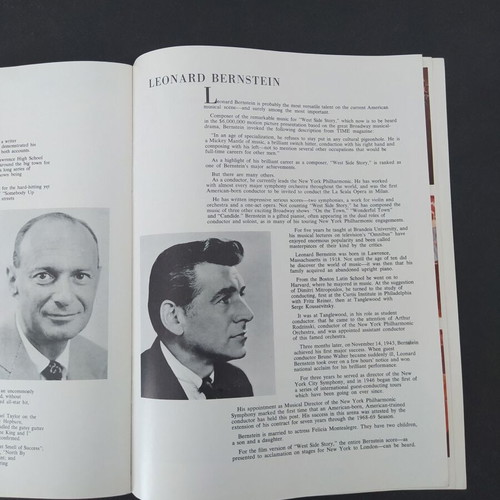 West Side Story Musical Film Brochure used 1961