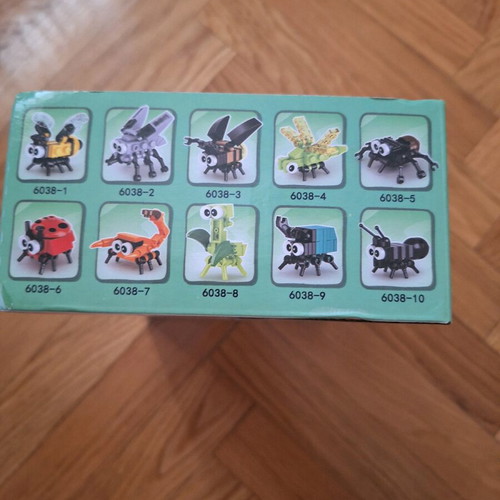 Building blocks set with 10 insects new