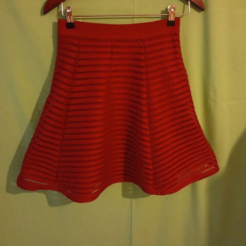 Red A-line skirt H&M like new, XS size