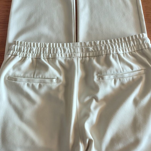 Zara men's pants like new, elastic, white with drawstrings, size L