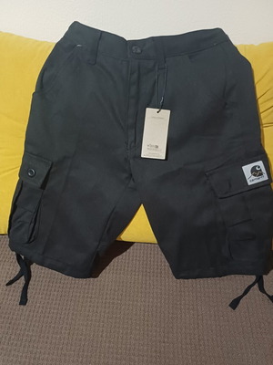 Carhartt WIP Cargo βερμούδα καινούργια, μαύρη, μέγεθος 30
