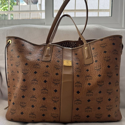 MCM shopper shoulder bag, brown