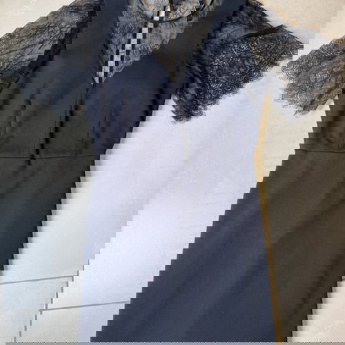 Zara μίνι μαύρο φόρεμα με δαντέλα, στενή γραμμή σαν καινούργιο