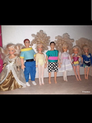 Λοτ 7 μεταχειρισμένες βιντάζ κούκλες Simba Toys από 80s και 90s