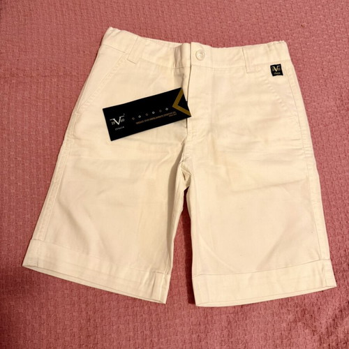 Versace 19.69 V1969 white kids' bermuda shorts 6Y, new with tags