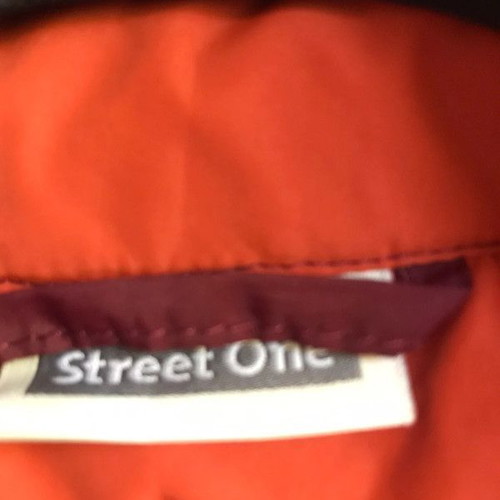 Street One sleeveless women's jacket used, burgundy, size M