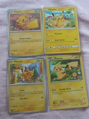 Vintage Pokémon Pikachu Cards like new