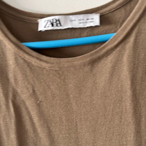Zara dress new, size S, light brown with slight pull