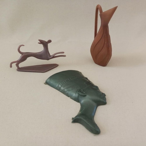 Plastic figures used, Greek made from Klin detergent, set of 3