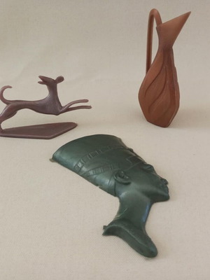 Plastic figures used, Greek made from Klin detergent, set of 3