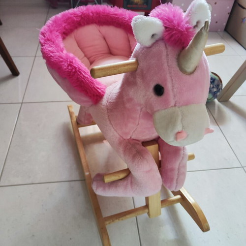 Unicorn rocking horse like new with sounds