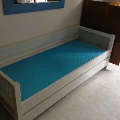 Double wooden sofa bed used