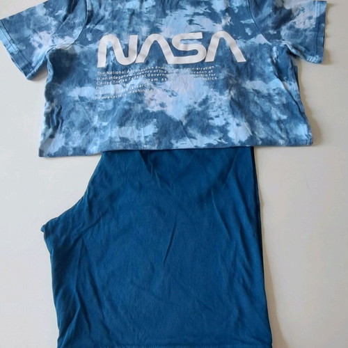Summer pajamas 146-152 like new, blue