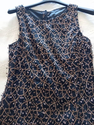 Vitsio Fashion evening dress with embroidered details and lace like new, size M