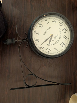 Wall clock used, analog, heavy sturdy construction