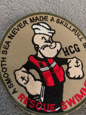 Greek Coast Guard patch used, sewn, authentic