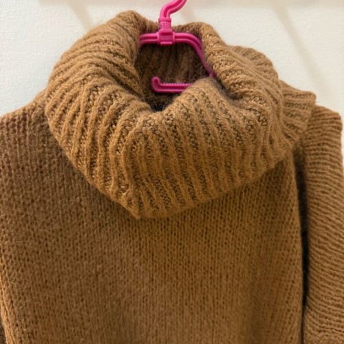 Knitted turtleneck sweater Lolaliza used, camel, size L