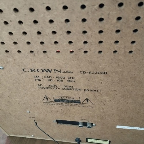 Radio cassette player CD and turntable used, sold as faulty