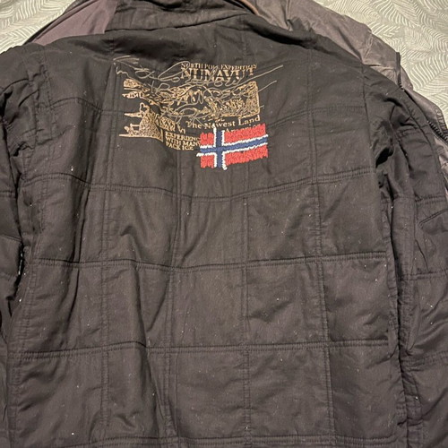 Napapijri 2-in-1 jacket used, black and gray