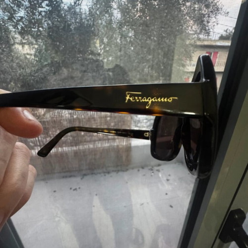 Salvatore Ferragamo sunglasses new, brown, large