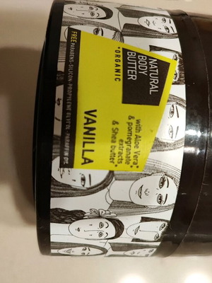 Natural body butter organic vanilla