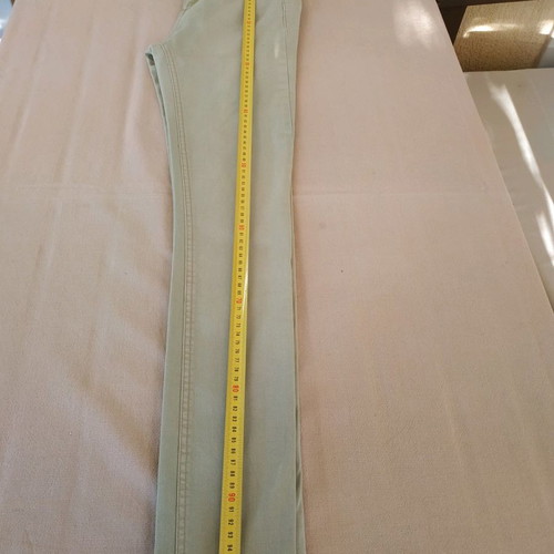 Denim skinny Pull&Bear No(36) like new, cotton pistachio color