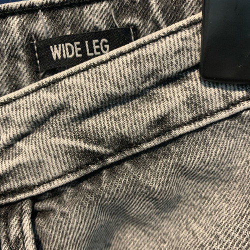 Jean wide leg gray like new, size L