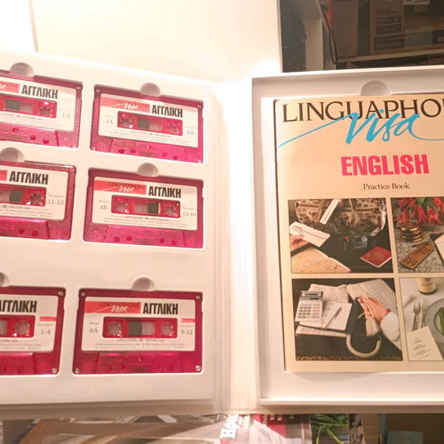 Linguaphone Visa English like new, language learning method with 6 cassettes and 2 booklets