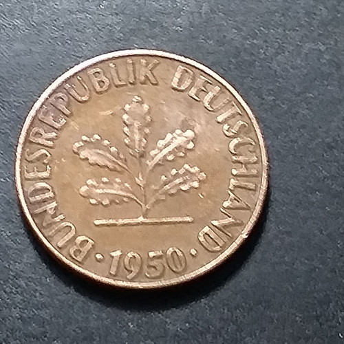 Set of 6 used old coins from Germany and Australia