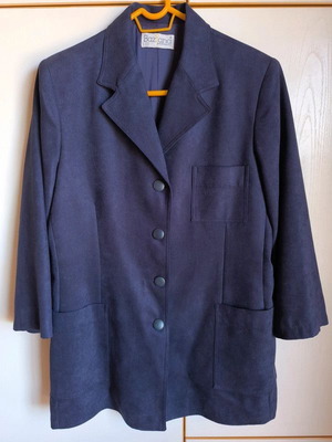Baziana women's suede fabric suit new, size M, purple