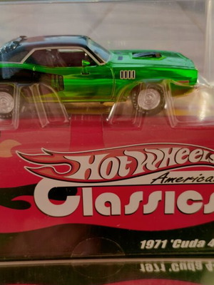 Hot Wheels 1971 CUDA 440 American Classics Series green 1:43 new