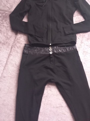 Women's black set like new, light pants