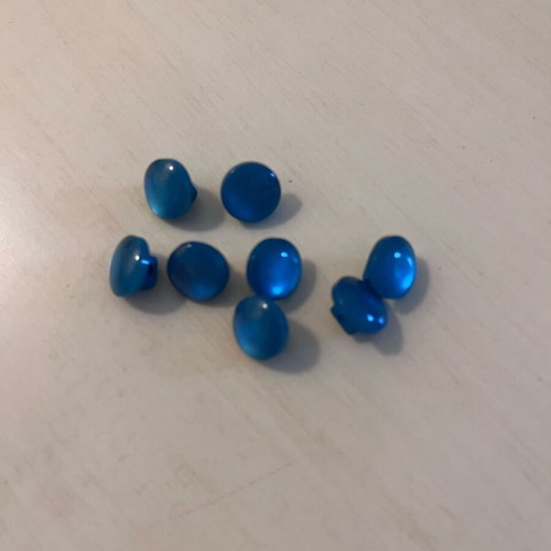 Buttons turquoise color pack of 8 like new