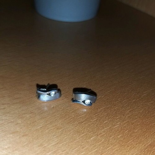 Silver earrings