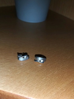 Silver earrings