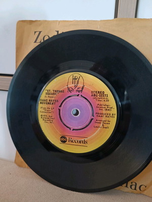 45 rpm плоча Isaac Hayes употребявана, Disco Connection & St Thomas Square