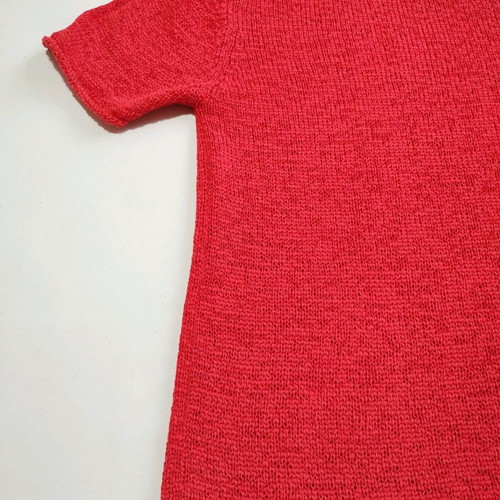 Women's summer short-sleeve sweater red L like new