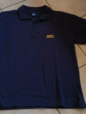 Polo type shirt XL black, like new, with logo