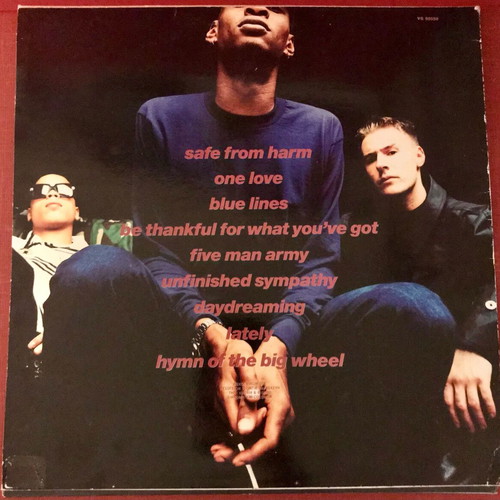 Massive Attack Blue Lines LP used, 1991, trip hop classic