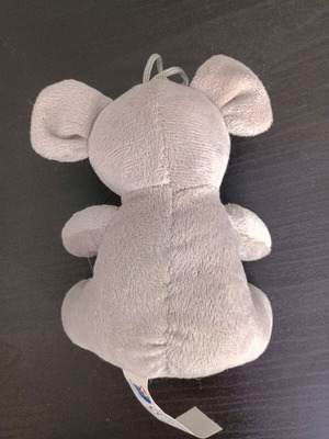 Plush keychain gray, like new