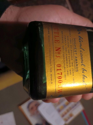 Johnnie Walker Blue Label.
